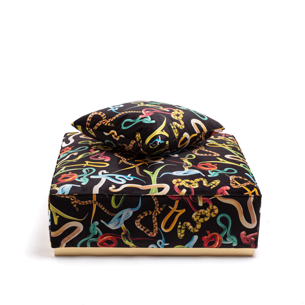 Poufs and Modular Sofa by Seletti and TOILETPAPER Home - Bold Statement Furniture with Golden Base (Multiple Designs) Modular Sofa