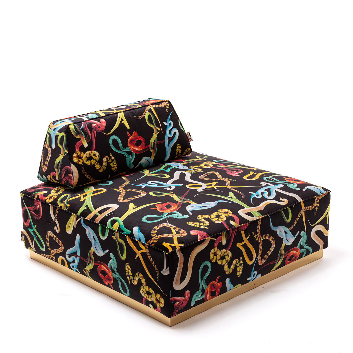 Poufs and Modular Sofa by Seletti and TOILETPAPER Home - Bold Statement Furniture with Golden Base (Multiple Designs) Modular Sofa