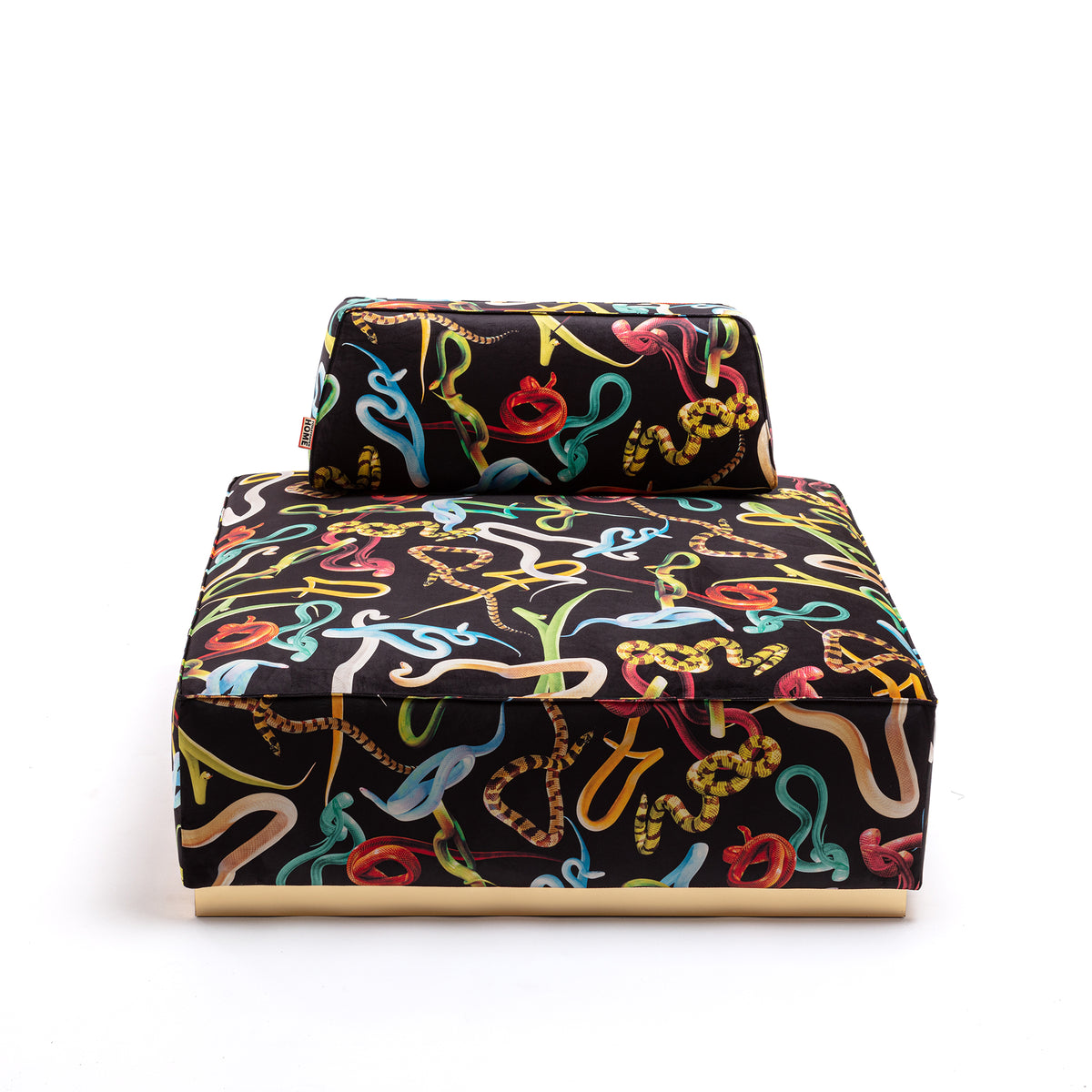 Poufs and Modular Sofa by Seletti and TOILETPAPER Home - Bold Statement Furniture with Golden Base (Multiple Designs) Modular Sofa