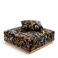 Poufs and Modular Sofa by Seletti and TOILETPAPER Home - Bold Statement Furniture with Golden Base (Multiple Designs) Modular Sofa
