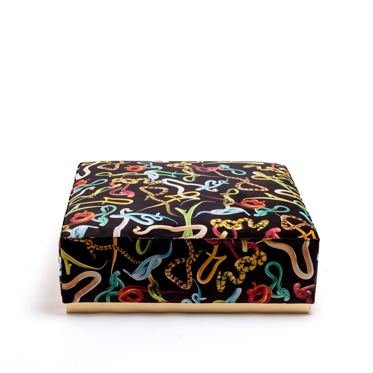 Poufs and Modular Sofa by Seletti and TOILETPAPER Home - Bold Statement Furniture with Golden Base (Multiple Designs) Modular Sofa