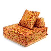 Poufs and Modular Sofa by Seletti and TOILETPAPER Home - Bold Statement Furniture with Golden Base (Multiple Designs) Modular Sofa