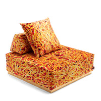 Poufs and Modular Sofa by Seletti and TOILETPAPER Home - Bold Statement Furniture with Golden Base (Multiple Designs) Modular Sofa