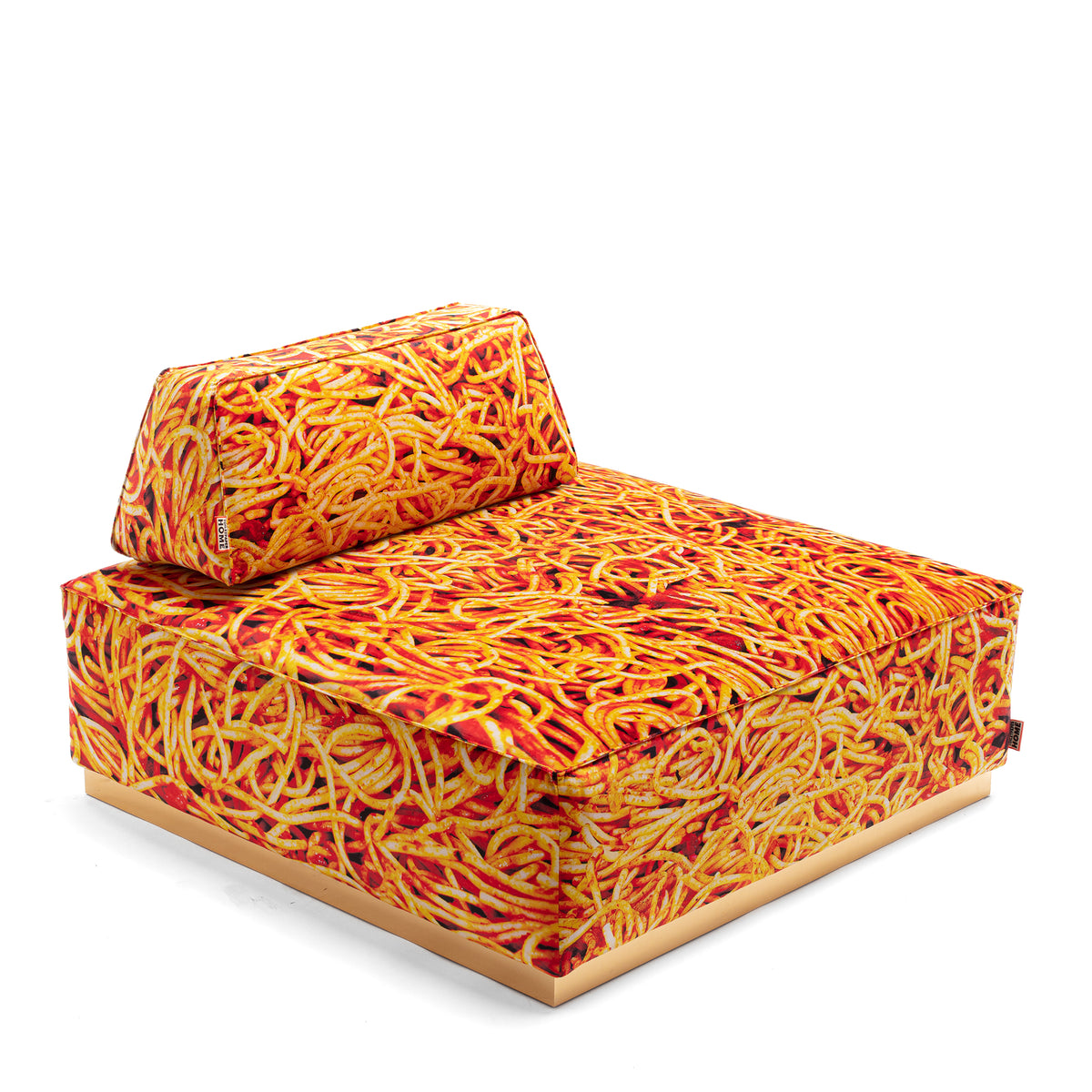 Poufs and Modular Sofa by Seletti and TOILETPAPER Home - Bold Statement Furniture with Golden Base (Multiple Designs) Modular Sofa