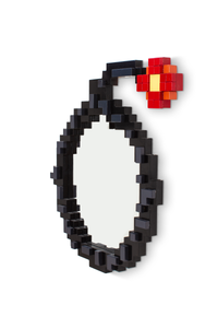Seletti Pixel Mirror - Bomb | Bold 8-Bit Gaming Style Mirror