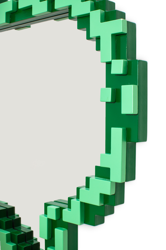 Seletti Pixel Mirror - Message | Fun Pop-Art Gaming Wall Mirror