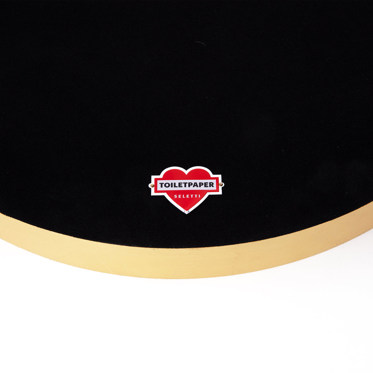 Seletti x TOILETPAPER Pear-Shaped Mirrors - Gold Frame (Trumpets, Lipsticks, Drill, Tongue, Seagirl)