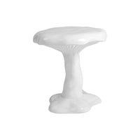 Seletti Amanita Accent Table or Stool - Sculptural Mushroom-Inspired Stool in White