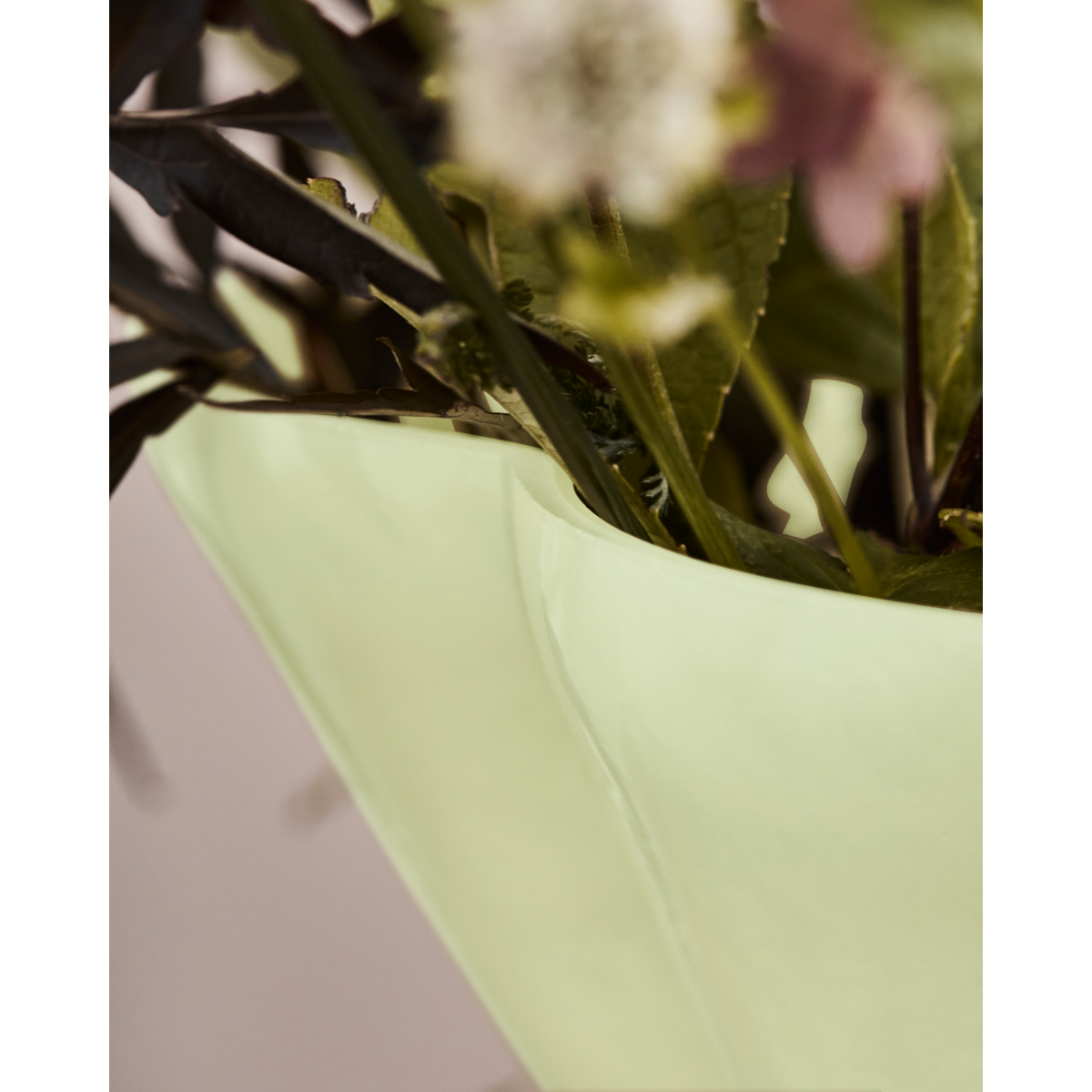 Green Yellow Glass Vase - Say Vase by House Doctor