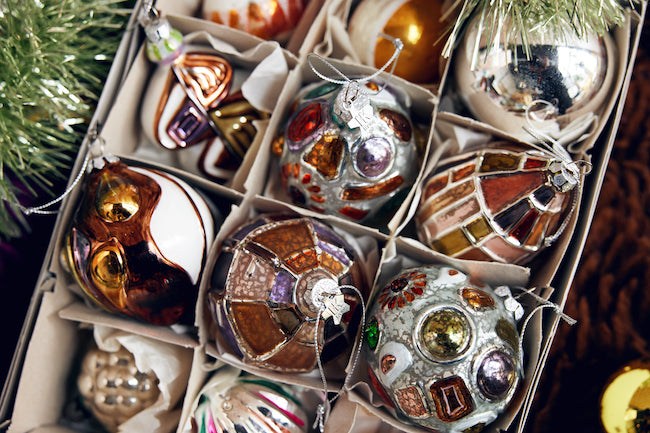 Glass Christmas Ornaments: Jewel Round by HKLIVING