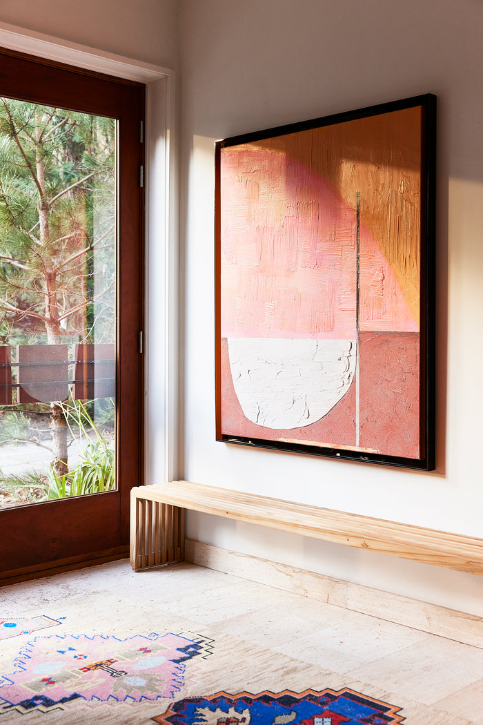 Framed Artwork 'Roseate Hues' by HKLIVING