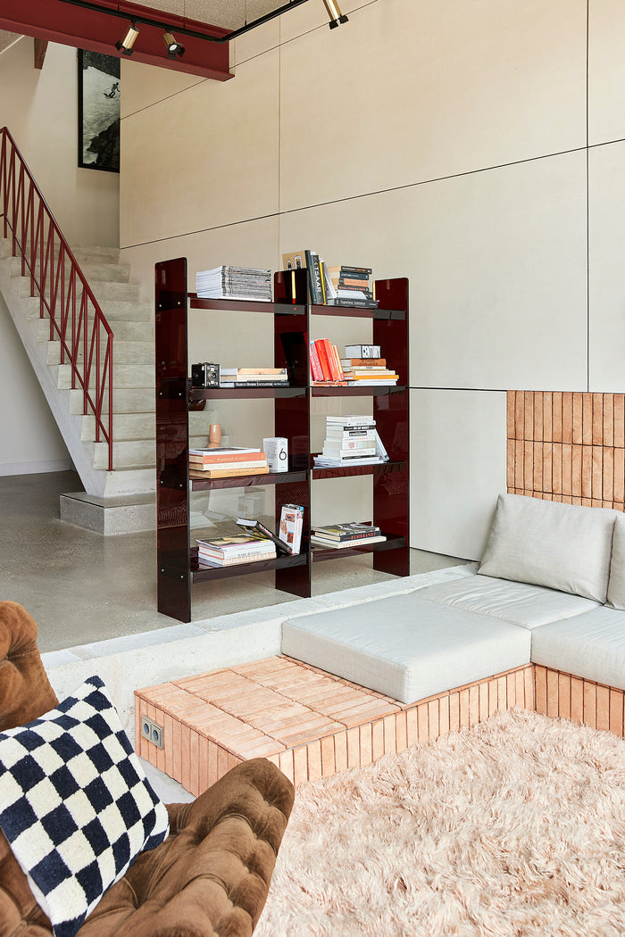 HKLIVING Smokey Brown Acrylic Modular Display Cabinet System