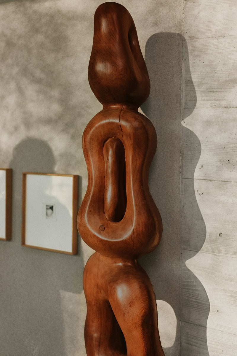 Vertigo Teak Wood Art Sculpture, 2m tall, HKLIVING
