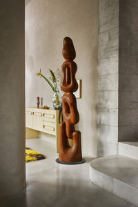 Vertigo Teak Wood Art Sculpture, 2m tall, HKLIVING