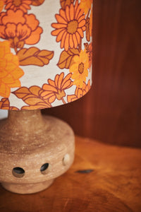 Silk Lamp Shade, Petal, 70s Orange Red, HKLIVING