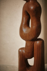 Vertigo Teak Wood Art Sculpture, 2m tall, HKLIVING