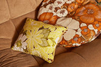 Cushion, Stiched Daisy, Yellow Green Brown, HKLIVING