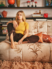 Vivid Cushion, Floral, Orange, Red, Yellow, HKLIVING