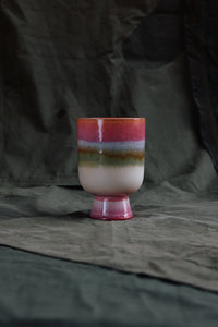 Retro Flower Pot in Rosefield by HKLIVING – Stoneware Planter with Reactive Glaze