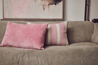 Velvet Cushion Rose by HKLIVING - 60x40cm Soft Cotton Velvet