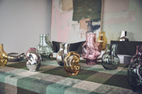 Gleam Glass Small Vase – Amber – Organic Modern Glass Vase by HKLIVING