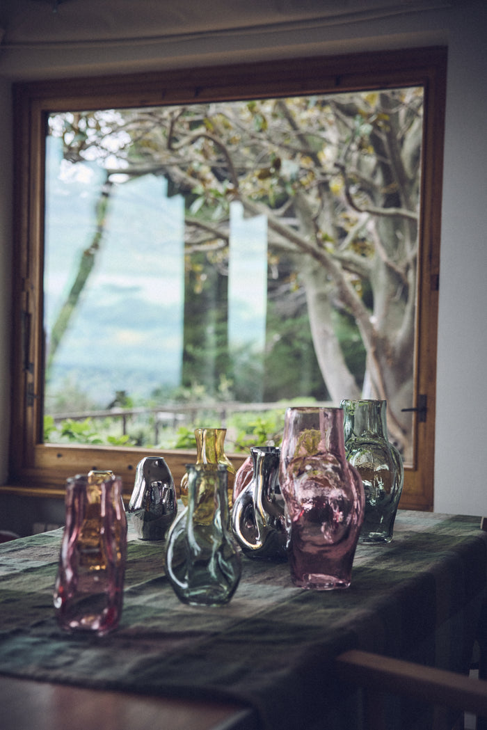 Gleam Glass Vase – Chrome – Modern Reflective Vase by HKLIVING