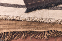Striped Woolen Kelim Rug - Cream 200x300cm by HKLIVING