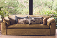Velvet Cushion in Army Green by HKLIVING - 60x40cm Luxe Accent