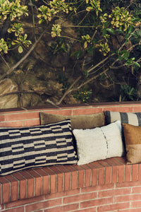 Natural Monochrome Cushion by HKLIVING - 70x40cm Wool & Silk