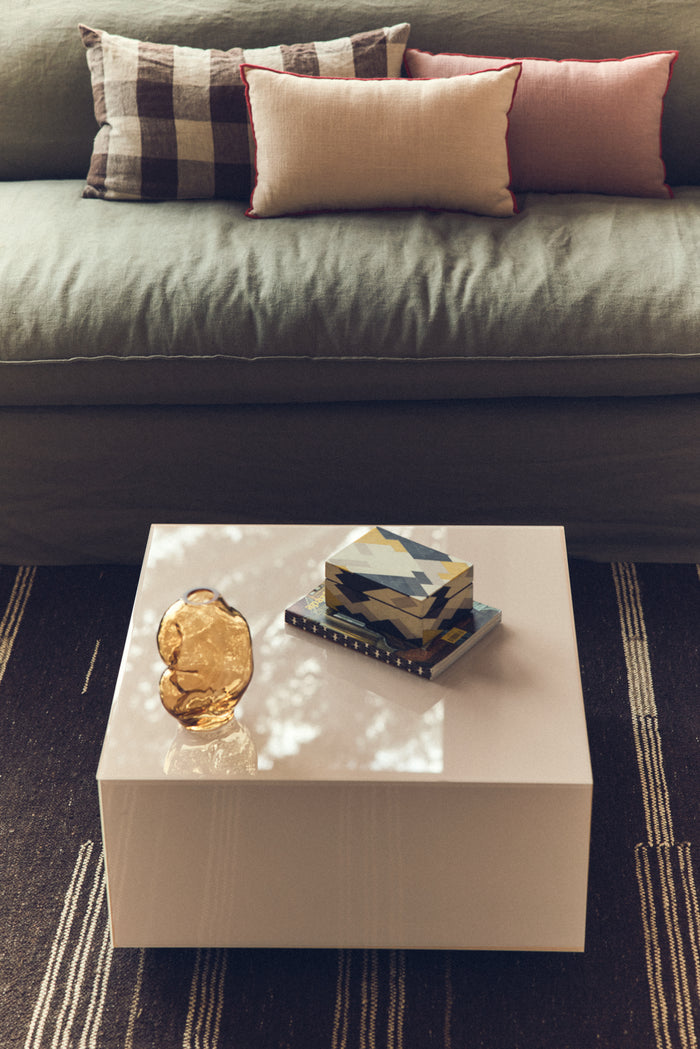 Gleam Glass Small Vase – Amber – Organic Modern Glass Vase by HKLIVING
