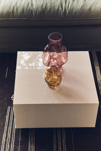 Gleam Glass High Vase – Rose – Tall Blush Pink Glass Vase form HKLIVING