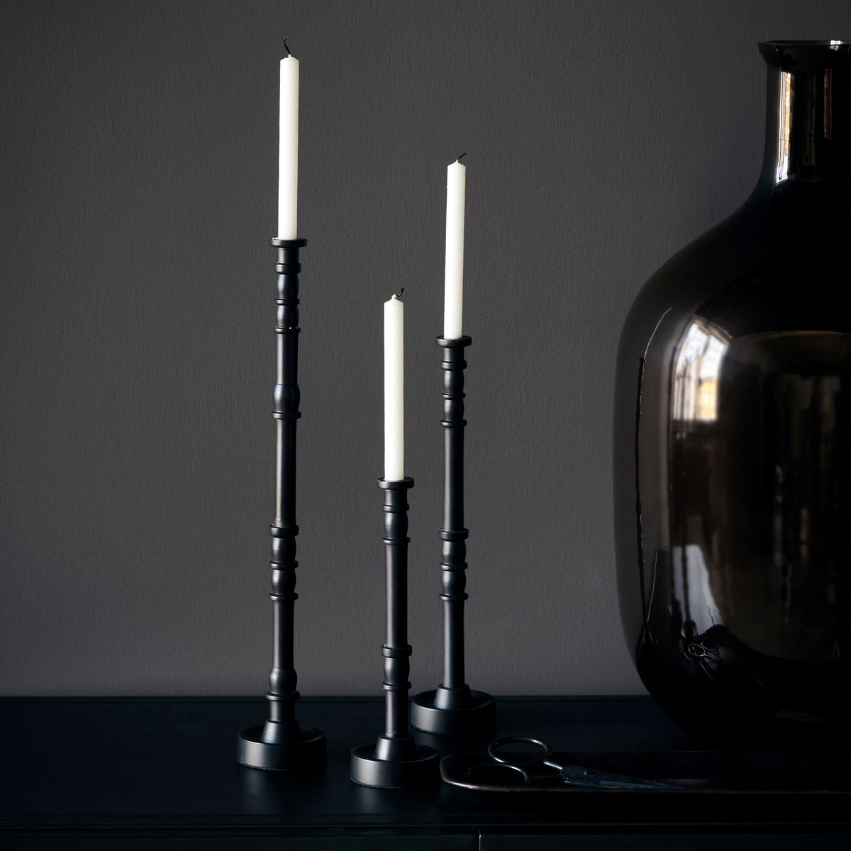 Candle Stand Jersey Brown Black L