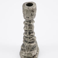 Antique Silver Candle Stand, Raku, Medium/Large