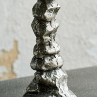 Antique Silver Candle Stand, Raku, Medium/Large