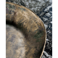 Antique Brass Finish Tray - Tafa Tray by House Doctor (Two Sizes)