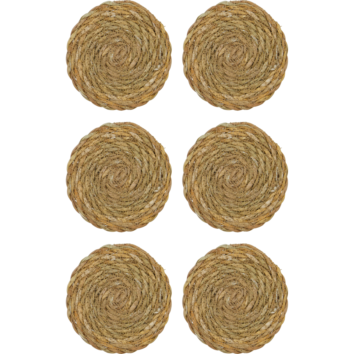 Natural Bamboo Coasters with Holder - Set of 6 by House Doctor