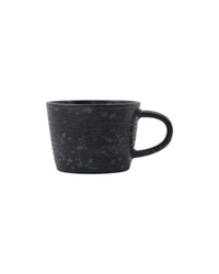 Cup with Saucer – Pion Black/Brown, 23cl by House Doctor