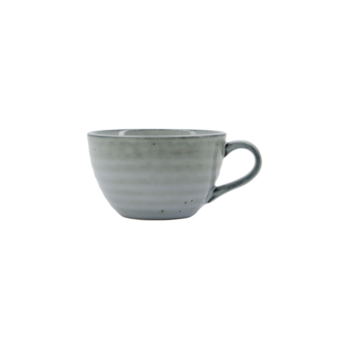 Tea Cup, Rustic, Grey/Blue