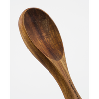 Wooden kitchen scoop styled with baking ingredients – essential prep spoon from North Home