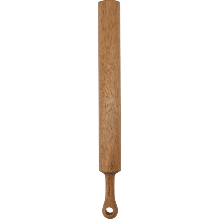 Overhead view of Eya rolling pin with natural grain – rustic kitchen essential at North Home