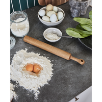 Eya rolling pin by House Doctor on kitchen counter with flour and eggs – baking tool from North Home