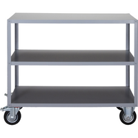 Grey Metal Trolley Shelving Unit - Storage with Wheels (Multiple Sizes)