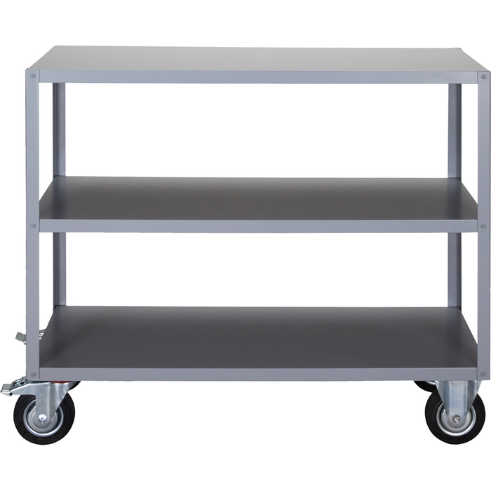 Grey Metal Trolley Shelving Unit - Storage with Wheels (Multiple Sizes)
