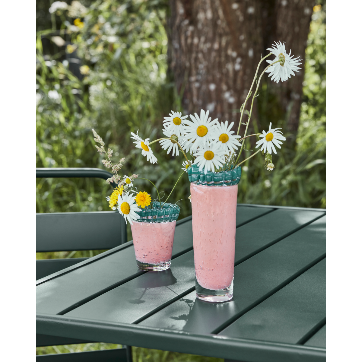 Pink Glass Vase - Kupla Vase Rose by House Doctor (Tall & Short Options)