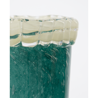 Green Glass Vase - Kupla Vase by House Doctor (Tall & Short Options)