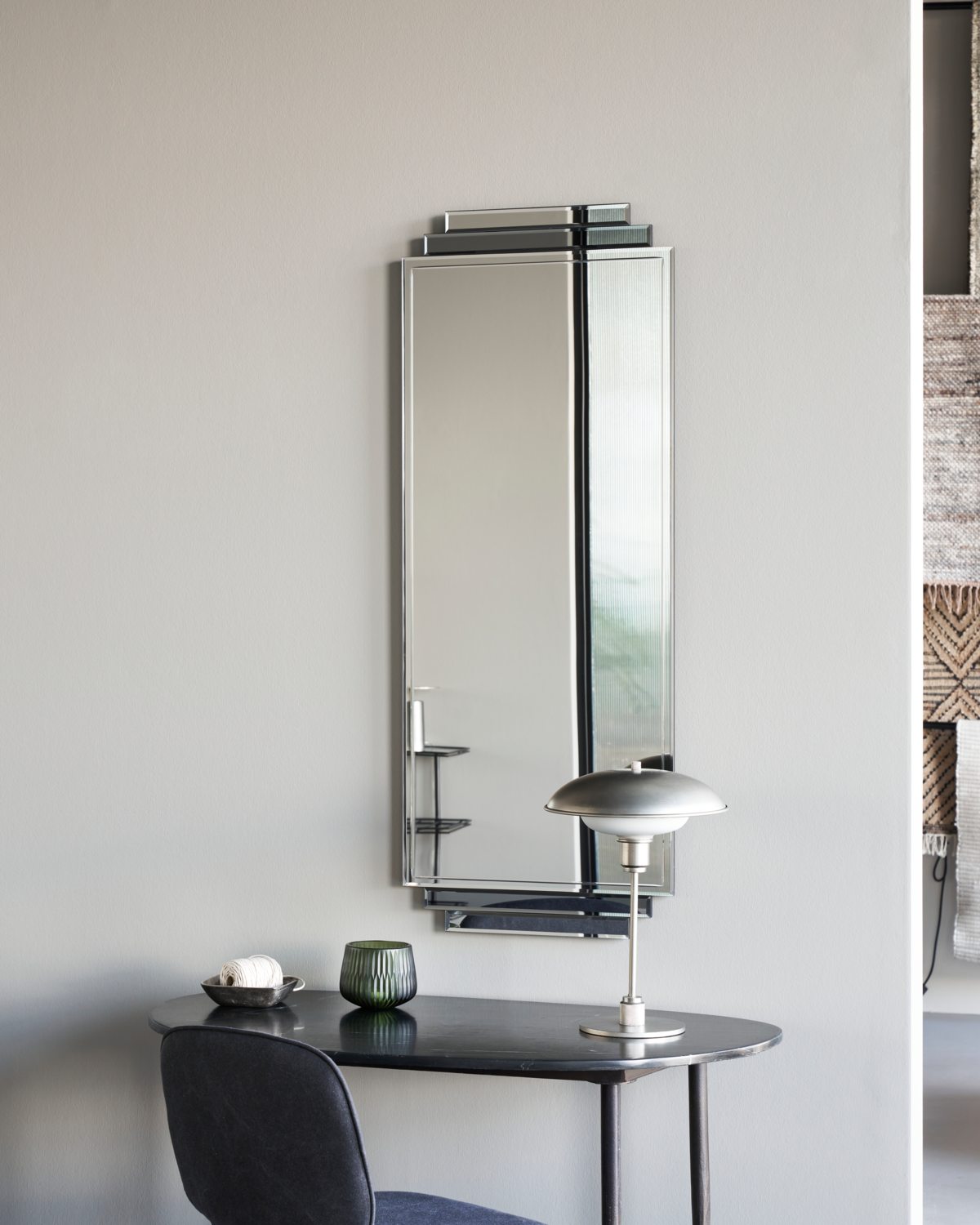 Grey Art Deco Mirror - House Doctor Deco Mirror
