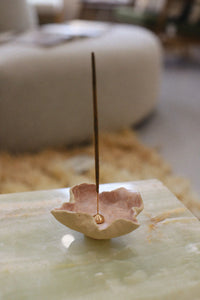Handmade Incense Holder - Hibiscus Cherry Blossom  – NH x L.S Ceramics