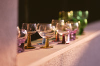 HKLIVING Swirl Wine Glass - Low Green