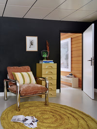 Seaweed Green Round Woollen Rug, 1.5m Diameter from HKLIVING