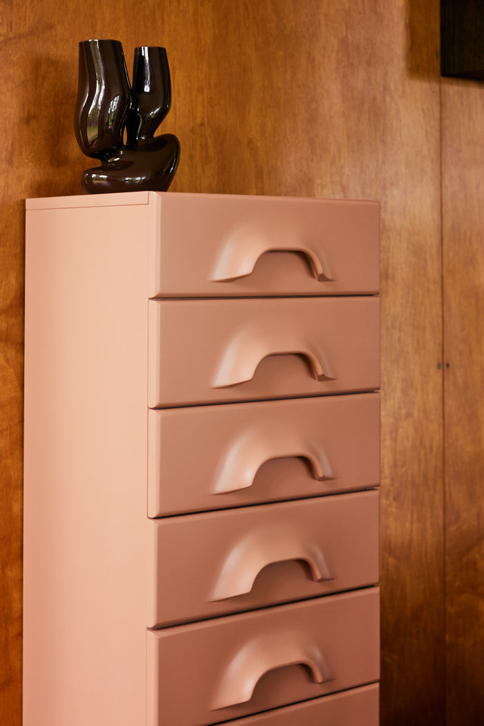 Chest of 7 Drawers, Blush Pink from HKLIVING